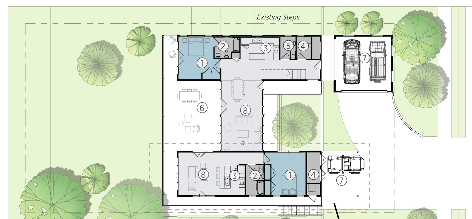 5-Bedroom Flagship: Floor plan
